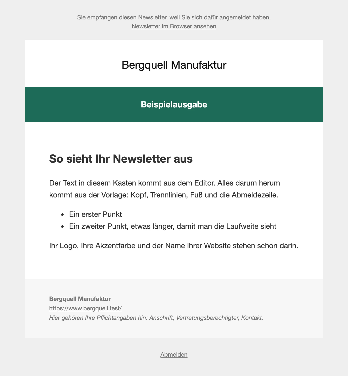 Vorlage Kopfbalken