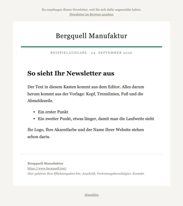 Vorlage Zeitung