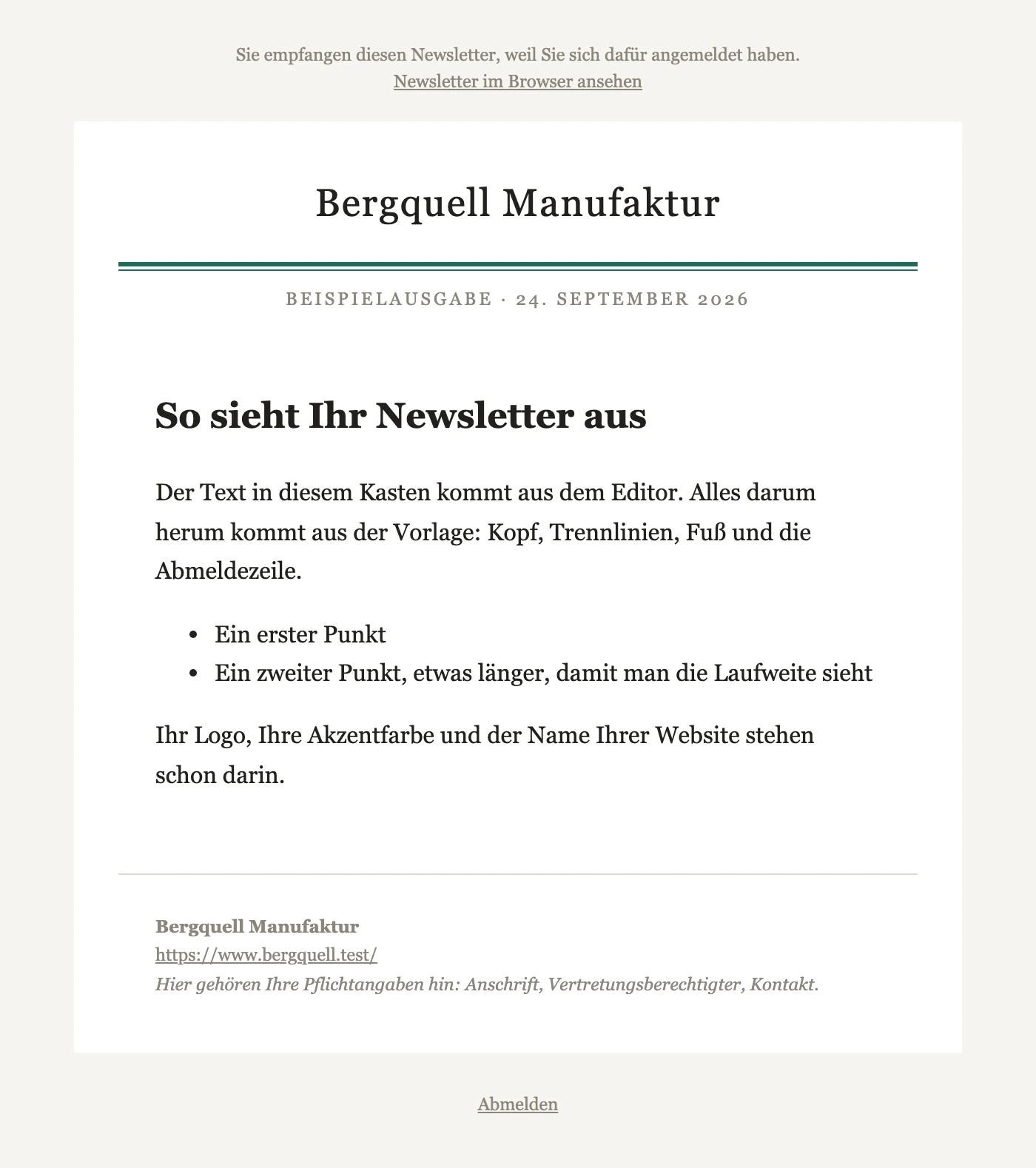 Vorlage Zeitung